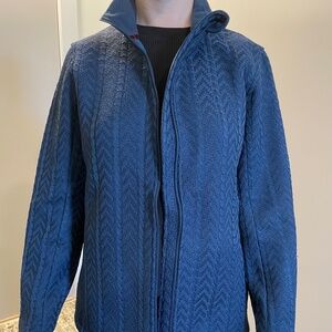 Boston Traders Cable Zip-up Sweater Jacket - Women’s XL